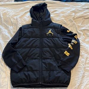Air Jordan zip up puff jacket